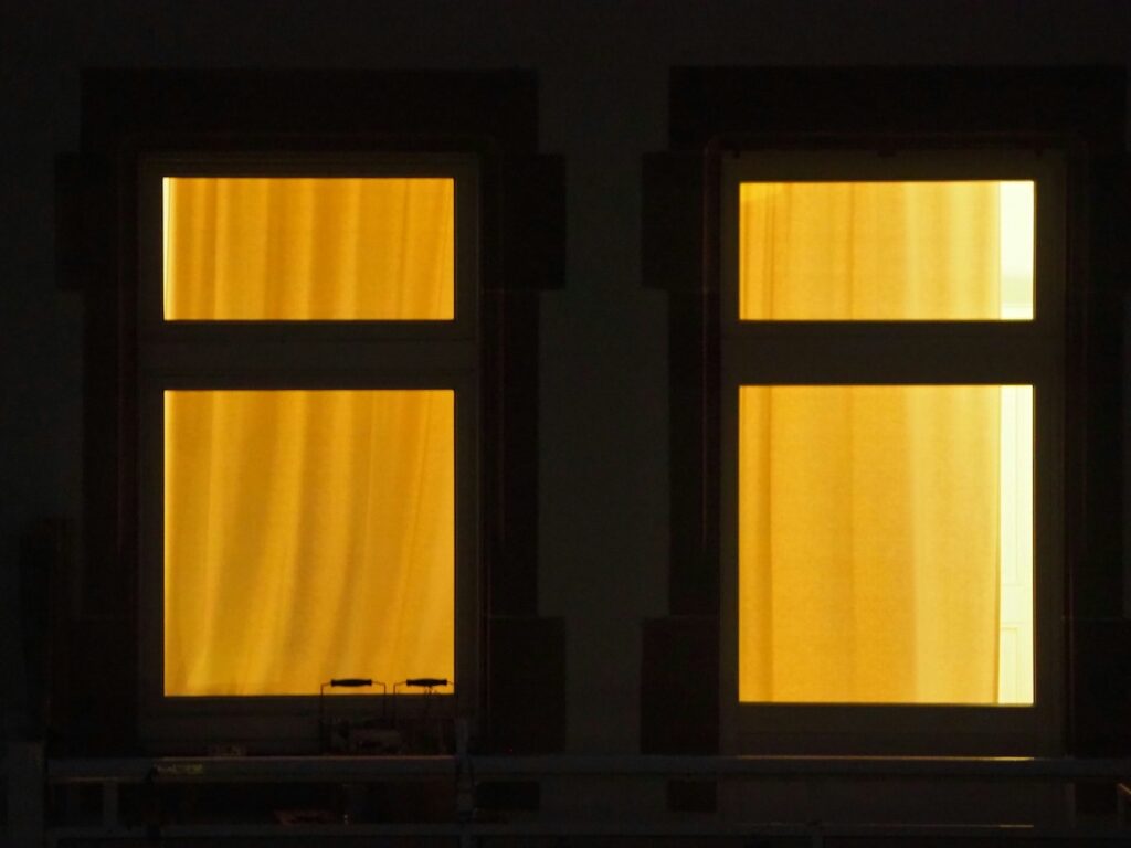 windows at night